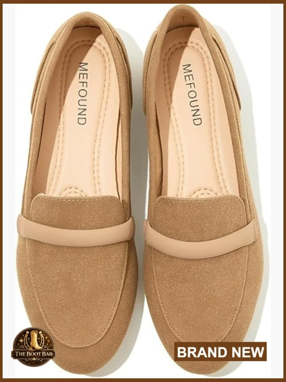 Pointed Toe Ballet Flats with Memory Foam Insole, Slip-On Loafers